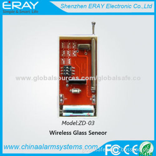 Wireless shocking and vibrating 8 levels sensitivity glass sensor with control panelNew
